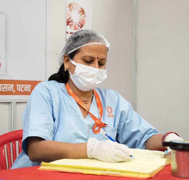 CARE India NGO Trained Health Worker Conducting Healthcare Programes
