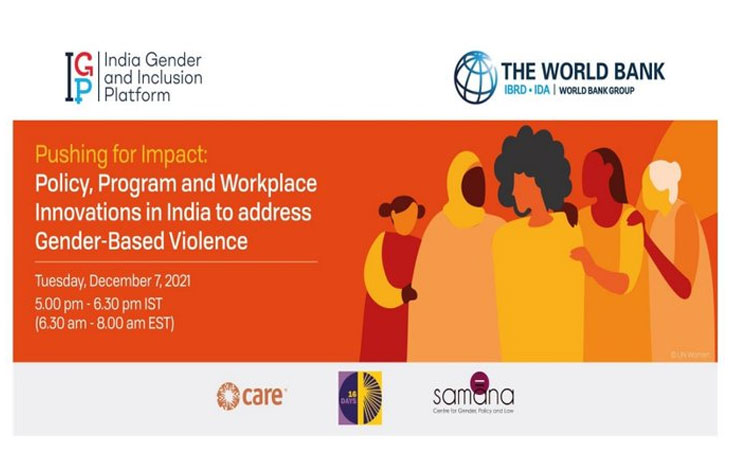 As an effort to end #ViolenceAgainstWomen, @WorldBankIndia is organizing a webinar at 5 PM today to discuss effective responses for addressing #GBV.